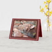 Baby Cottontails-any gebrauchty-customize Karte (Gelbe Blume)