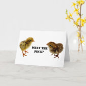 Baby Coturnix und bobwhite Quail Chicks Karte (Gelbe Blume)