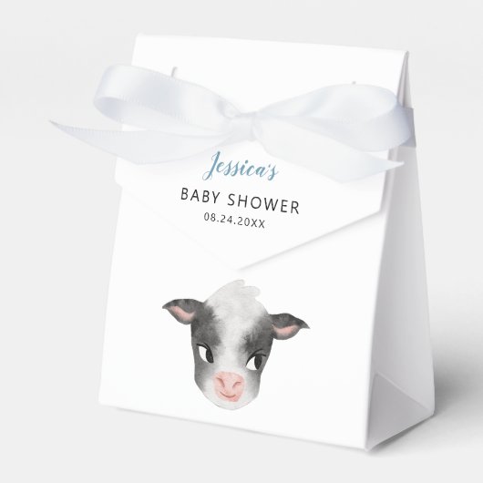 Baby Cow Boy Baby Dusche Geschenkschachtel (Vorderseite)