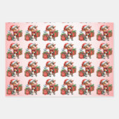 Baby Cow (Calf) Weihnachtskids Geschenkpapier Set (Vorderseite 3)