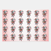 Baby Cow (Calf) Weihnachtskids Geschenkpapier Set (Vorderseite 2)