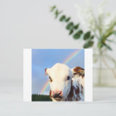 Baby Cow Postkarte (Stehend Vorderseite)