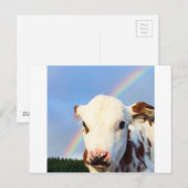 Baby Cow Postkarte (Vorne/Hinten)