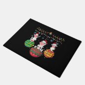 Baby Cow Weihnachten Fußmatte (Schrägansicht)