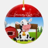 Baby Cow Weihnachtsschmuck Keramik (Hinten)