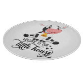 Baby Cow Willkommen auf unserer Zuhause Schneidebrett (Ecke)