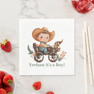 Baby Cowboy Baby Dusche Serviette