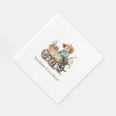 Baby Cowboy Baby Dusche Serviette (Ecke)