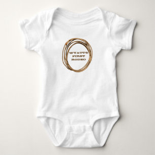 Baby-Cowboy/Cowgirl-Lasso Erstes Rodeo Baby Strampler