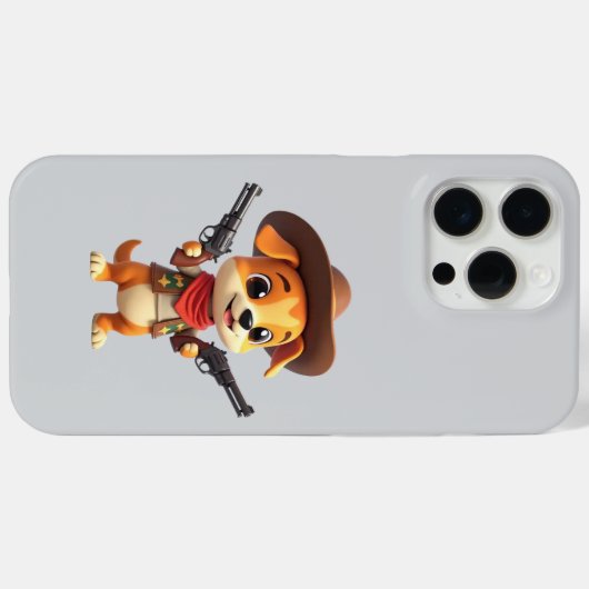 Baby Cowboy Dog iPhone/iPad Case (Rückseite (Horizontal))