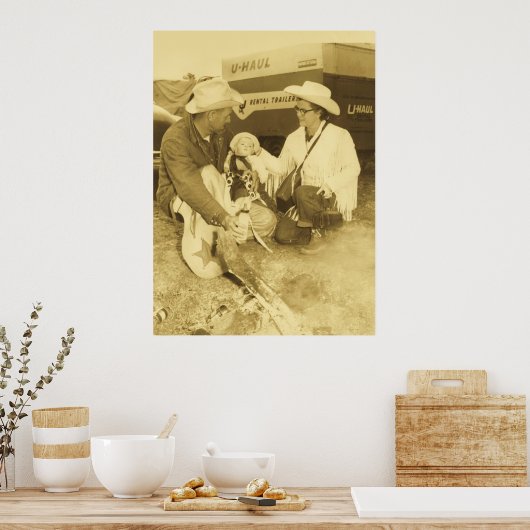 BABY COWBOY POSTER DRUCKEN (Küche)