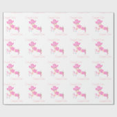 Baby-Cowgirl mit rosa Hut-und Geschenkpapier (Flach)