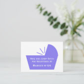 Baby Crib Icon Begleitkarte (Stehend Vorderseite)