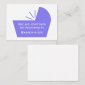 Baby Crib Icon Begleitkarte (Vorne/Hinten)