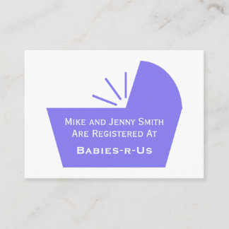 Baby Crib Icon Begleitkarte