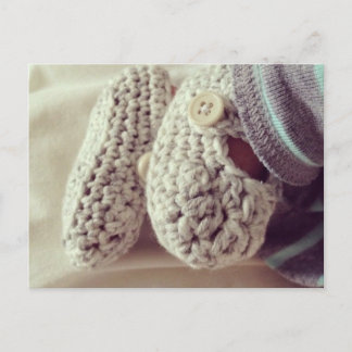Baby Crochet Hintern Postkarte