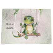 Baby Crocodile Geschenktasche Große Geschenktüte (Vorderseite)
