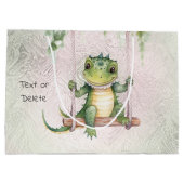 Baby Crocodile Geschenktasche Große Geschenktüte (Rückseite)