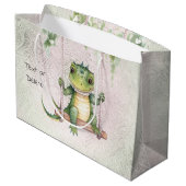 Baby Crocodile Geschenktasche Große Geschenktüte (Rückseite Schrägansicht)