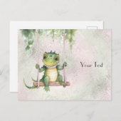 Baby Crocodile Postcard Postkarte (Vorne/Hinten)