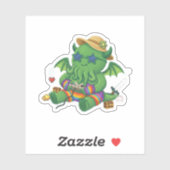 Baby Cthulhu Gamer -> Baby-Cthulhu-Spieler Aufkleber (Blatt)