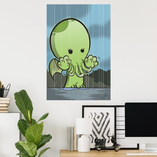 Baby Cthulhu - Poster (Heimbüro)