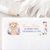 Baby Cub Boho Blumendesign - Rücksendeadresse (Insitu)