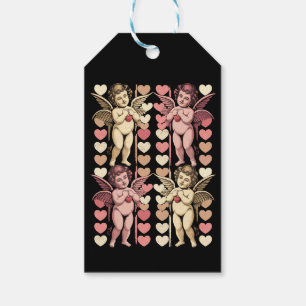 Baby-Cupid-Coquette-Bogen Retro Valentinstag Geschenkanhänger