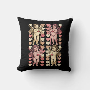 Baby-Cupid-Coquette-Bogen Retro Valentinstag Kissen