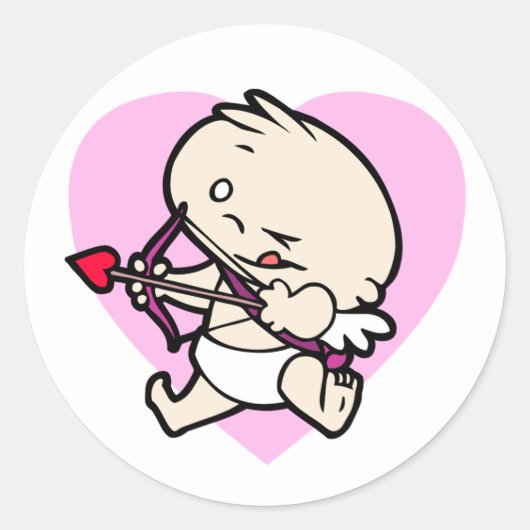 Baby Cupid für Aufkleber zur Liebe (Vorderseite)