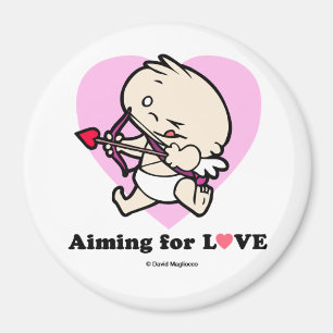 Baby Cupid für Liebe-Rundmagnete Magnet