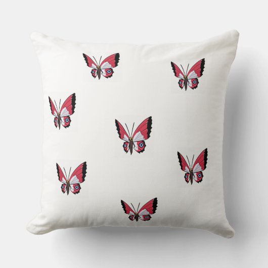 Baby Cushion with Butterfly. Kissen (Vorderseite)