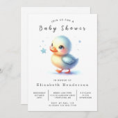 Baby Custom Duck Baby Duck Einladung (Vorne/Hinten)