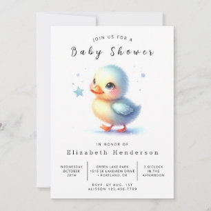 Baby Custom Duck Baby Duck Einladung