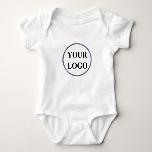 Baby Custom Newborn Christmas ADD LOGO Bodysuit Baby Strampler (Vorderseite)
