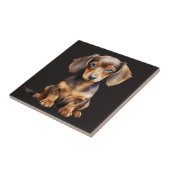 Baby Dachshund Fliese (Seite)