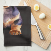 Baby Dachshund Geschirrtuch (Viertel Falte)