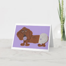 Baby Dachshund Karte