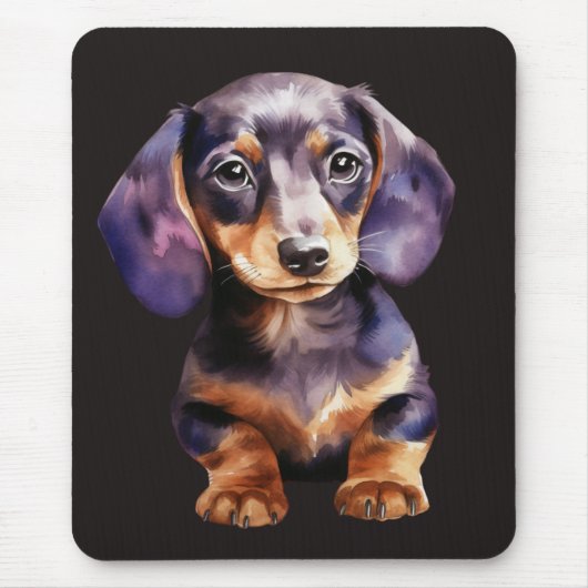 Baby Dachshund Mousepad (Vorne)