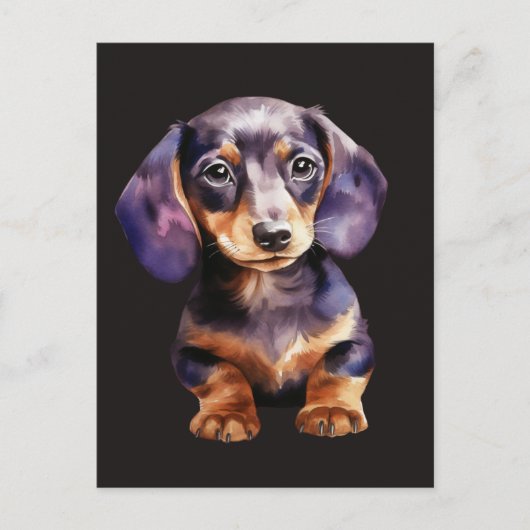 Baby Dachshund Postkarte (Vorderseite)