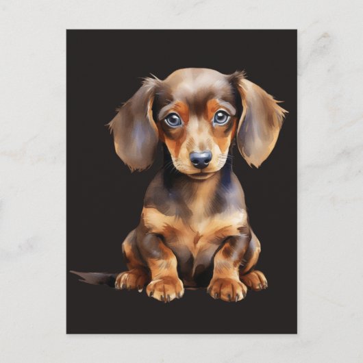 Baby Dachshund Postkarte (Vorderseite)