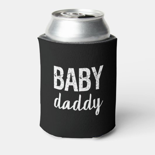 Baby Daddy lustiges Sprichwort kann cooler werden Dosenkühler (Kanne Rückseite)
