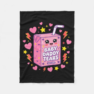 Baby Daddy Tränen Kawaii Saftbox Cute Lustig Fleecedecke