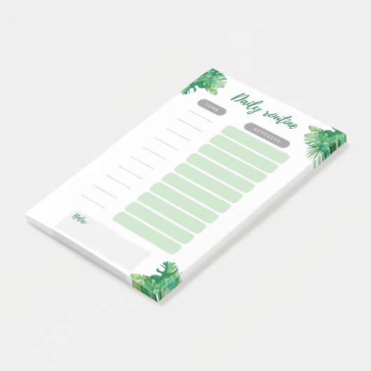 Baby Daily Routine Post-it-Dschungel Post-it Klebezettel (angewinkelt)