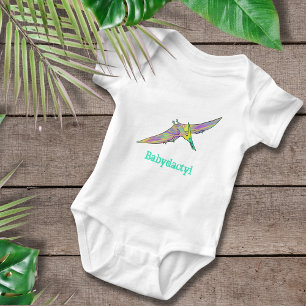 Baby-Daktylus Bunter Pterodactylus Süßer Dinosauri Baby Strampler