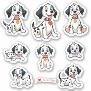 Baby Dalmatiners Scrapbook Stationery Stickers Aufkleber