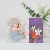 BABY DANK YOU CARD RSVP KARTE (Stehend Vorderseite)