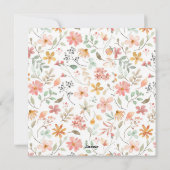 Baby Danke, Cards Feiertagskarte (Rückseite)