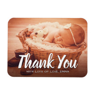 Baby Danke, Custom Foto Magnet