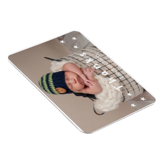 Baby Danke Foto Magnet (Rechte Seite)